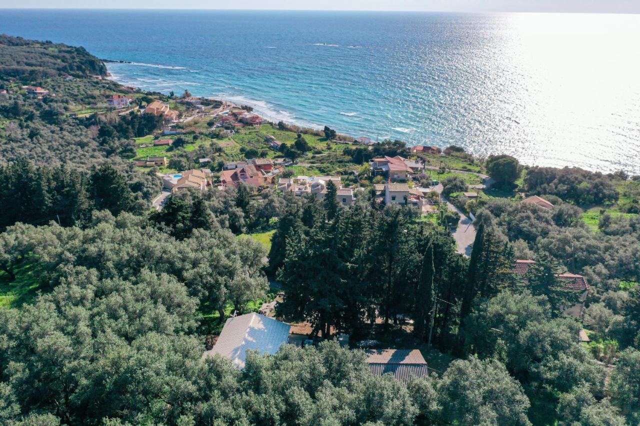 파라모나스 Amaryllis Seaview House By Guestcorfu 아파트 외부 사진