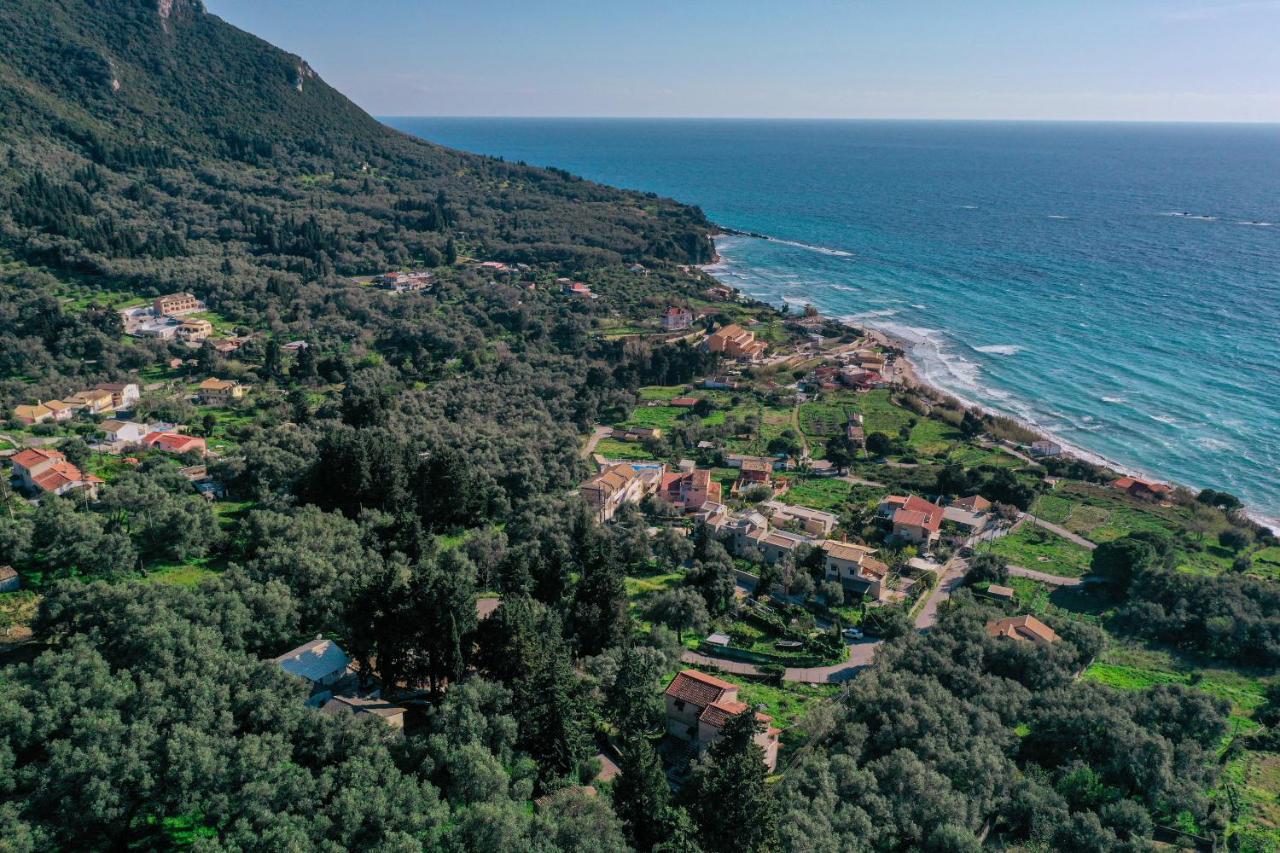 파라모나스 Amaryllis Seaview House By Guestcorfu 아파트 외부 사진