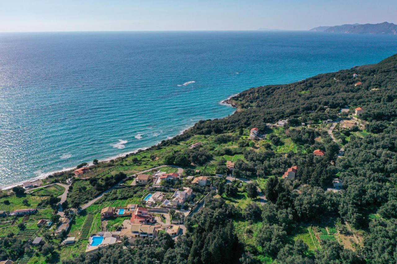 파라모나스 Amaryllis Seaview House By Guestcorfu 아파트 외부 사진